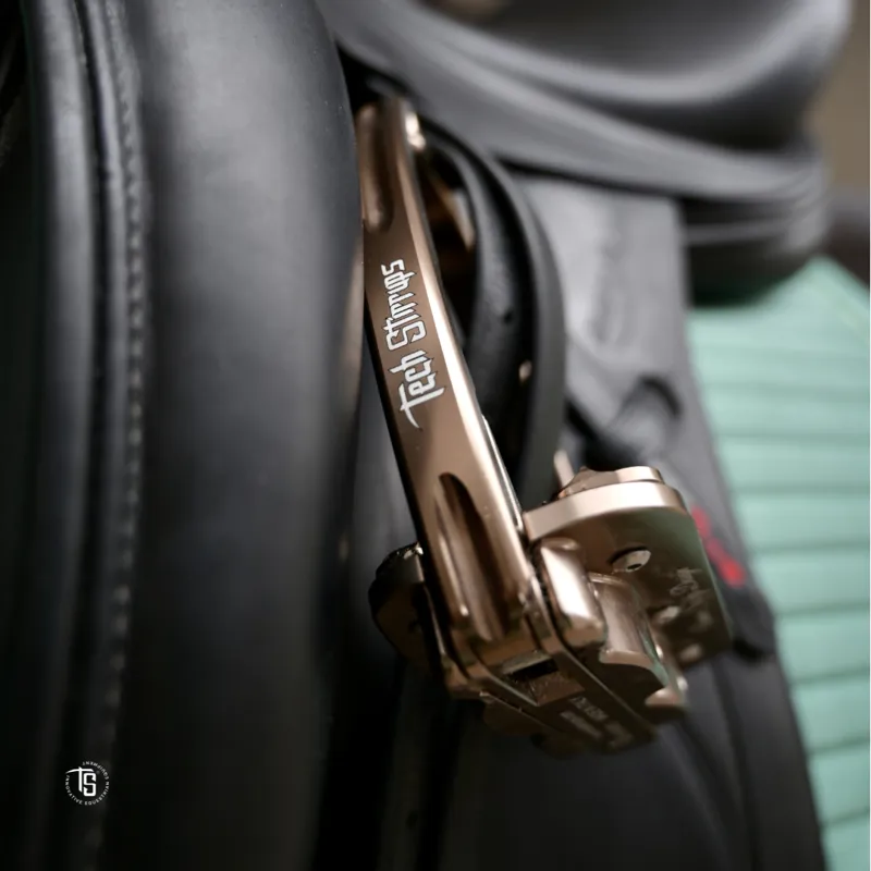 Tech Venice Dressage Sloped Stirrups Brown-1